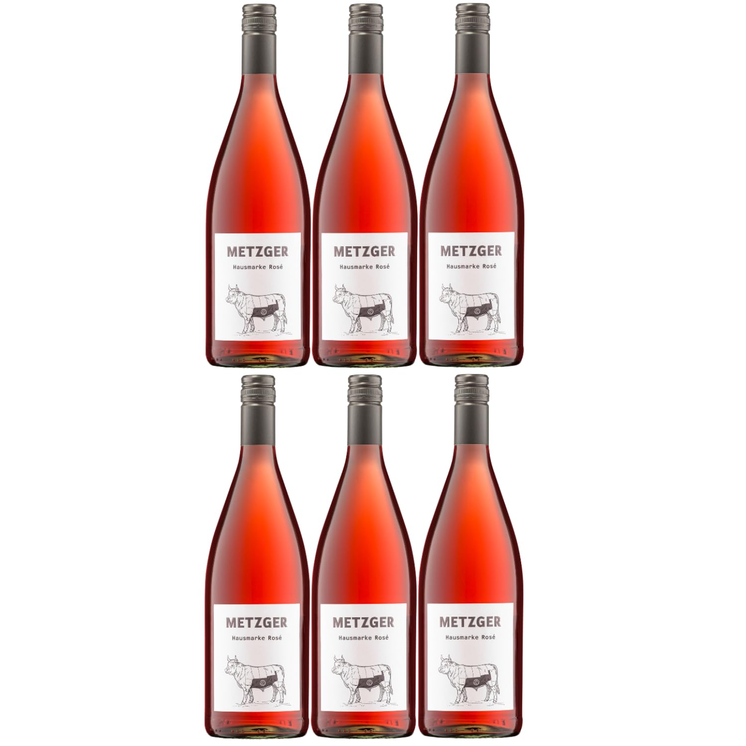 Weingut Uli Metzger Hausmarke Rosé mild Rosé Deutschland inkl. FeinWert E-Book (6 x 1l)