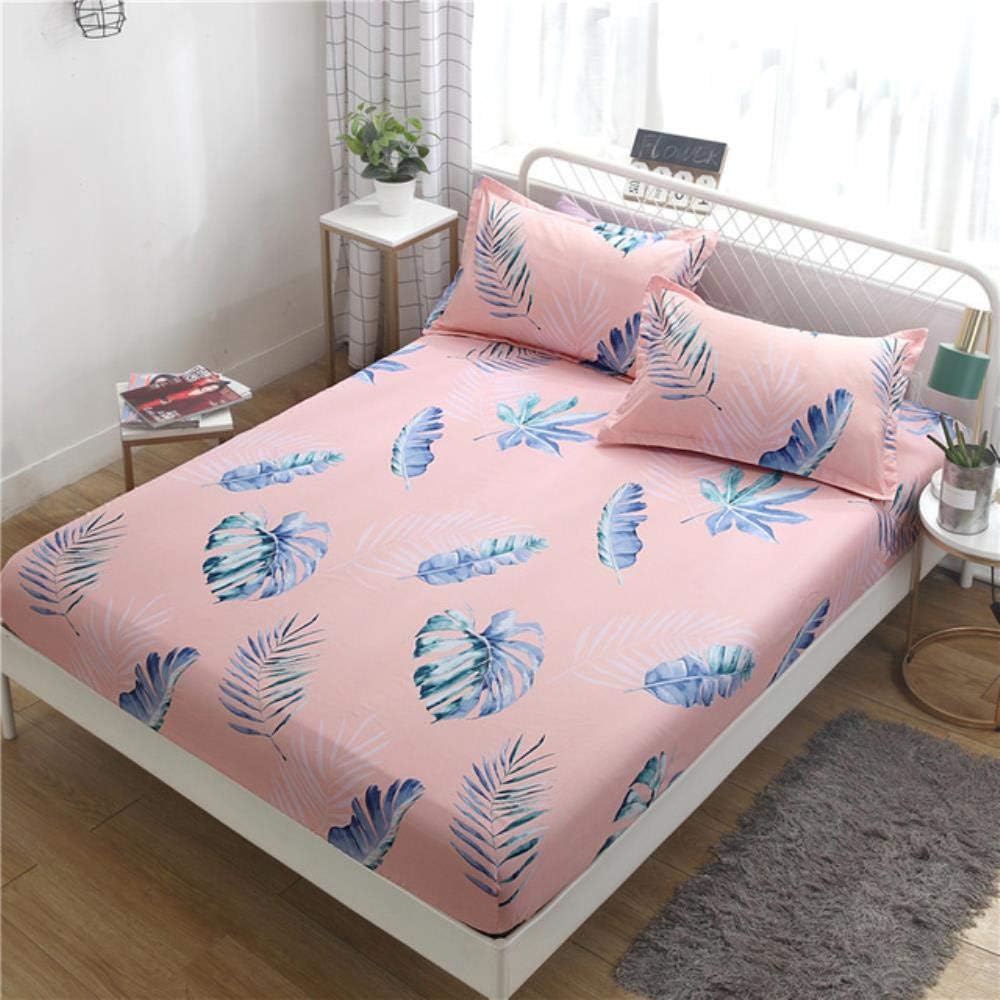 WTMLK 1 x bed sheet, floral printed mattress covers, fitted sheets