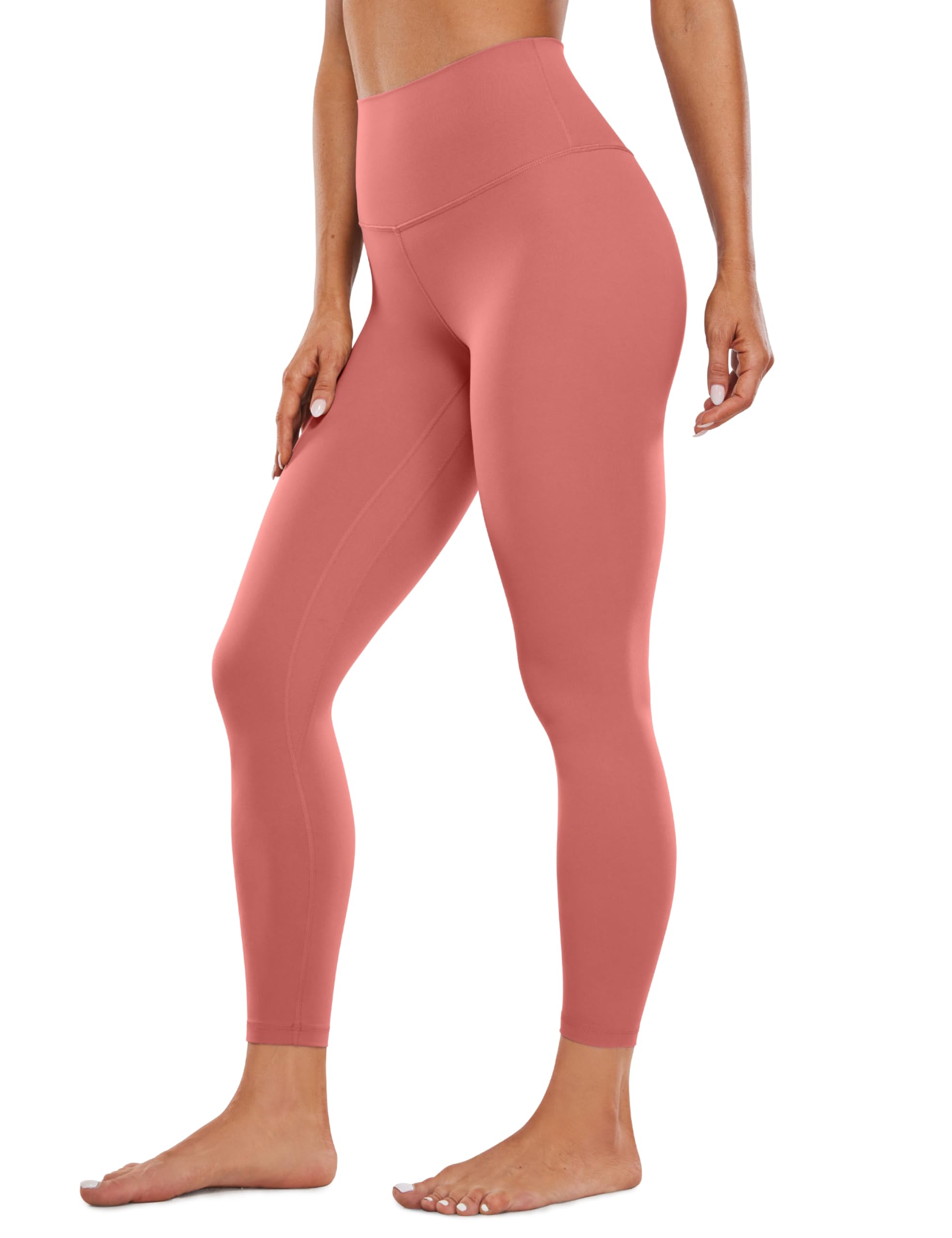 CRZ YOGA Womens Butterluxe High Waisted Yoga Leggings 25" - Double Seamed Buttery Soft Comfy Athletic Gym Workout Pants