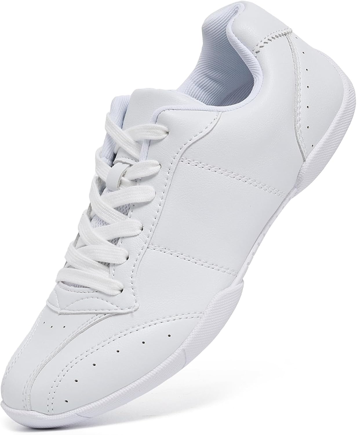 ZVC Cheer Shoes Girls White Cheerleading Shoes for Women Cheer Sneakers Kids Youth