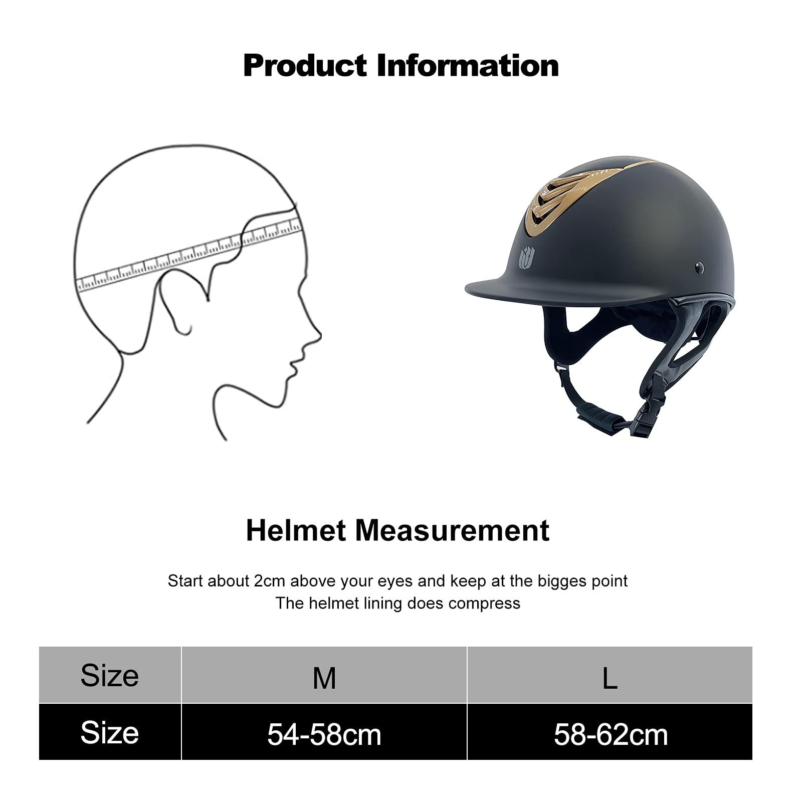 Casco de equitación, Casco de Montar Ajustable Unisex Adulto, Casco de equitación Infantil, protección para Todos los jóvenes entusiastas de la equitación