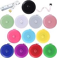 Vista 25 de Cinta métrica retráctil, cinta métrica de tela, cinta métrica de costura pequeña de 60 pulgadas para manualidades, enfermería, viajes médicos Verde