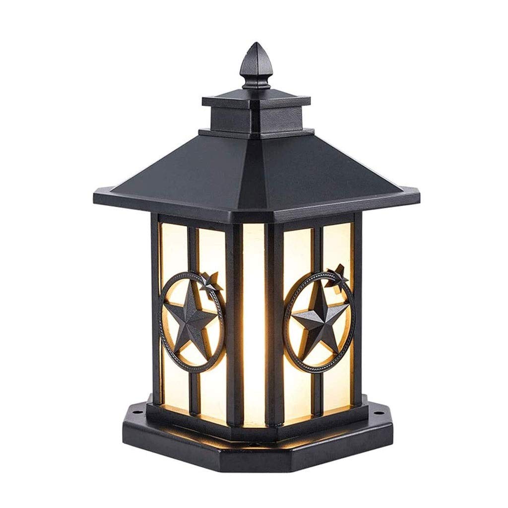 VDOQTLJT Wall Lamps Outdoor Column Head Lamp Waterproof Door Lights Home Villa Garden