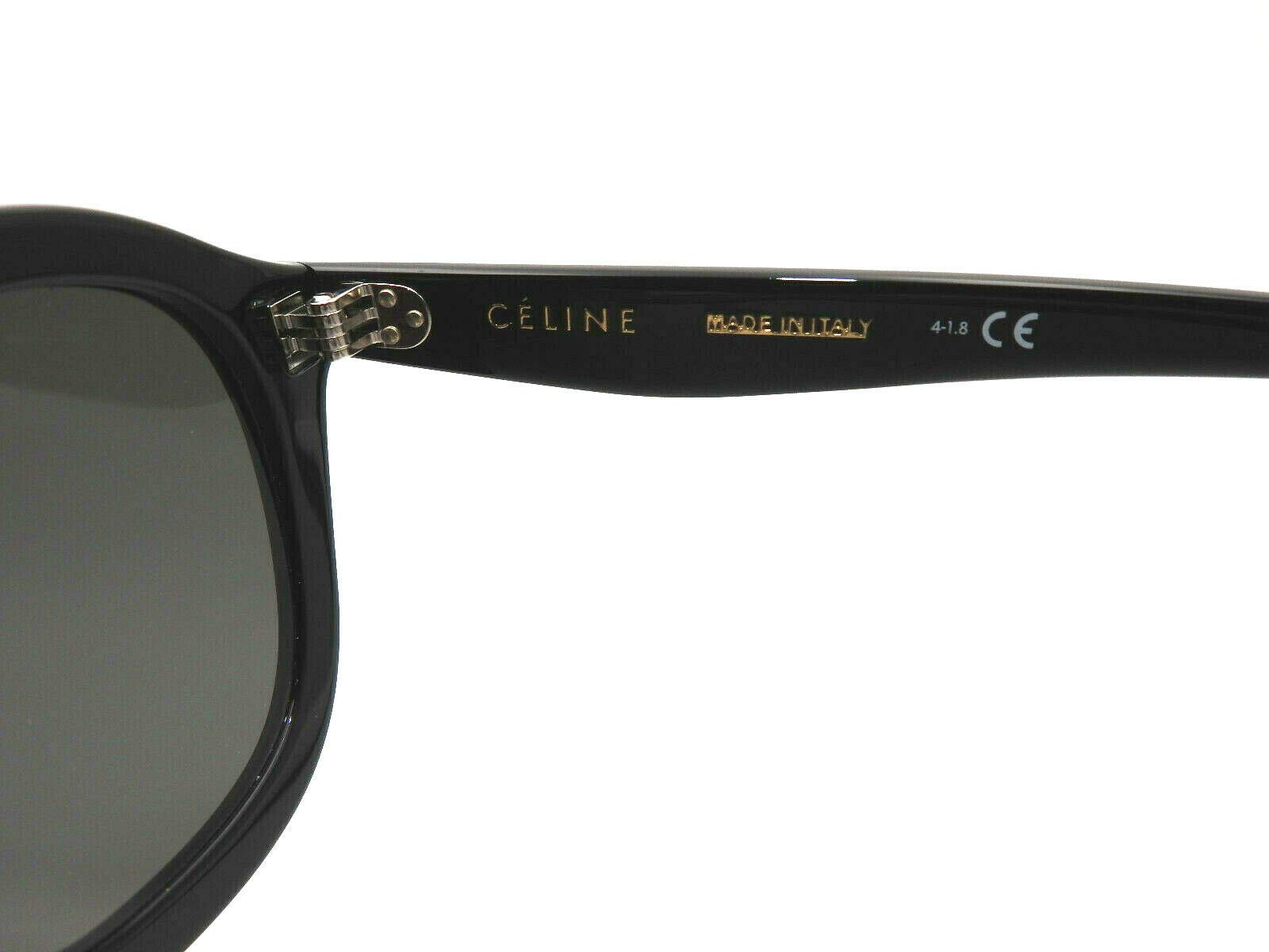 Celine Cl40017i 01a Sunglasses Retro Black W Grey Lens 52mm 