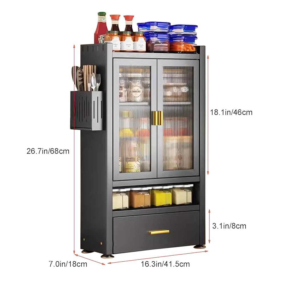 キッチンラック MSB-30S(AIV/SWH) キッチンラック YAMAZEN(山善) Aブラウン(木目