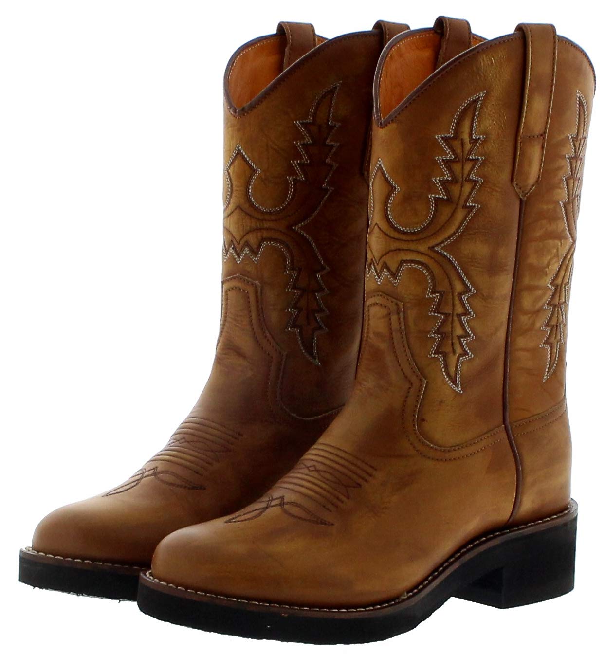 Sendra Boots Damen Cowboystiefel 11615 Siena Westernreitstiefel Lederstiefel Braun