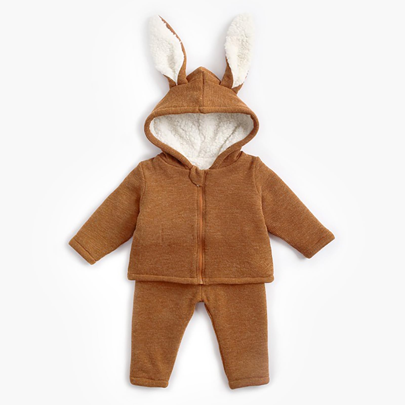 Bebé niños niñas Manga Larga Invierno con Capucha Animados recién Nacido Polar Abrigo cálido Mono Esmoquin De Hombre