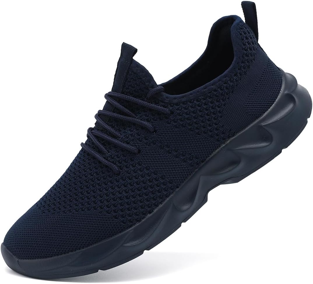 Womens Running Shoes Lightweight Breathable No Slip Sneakers Gym Athletic Workout Casual Sports Walking Tennis Shoes Dark_Blue 6.5