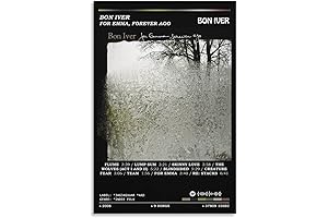 Bon Iver - For Emma, Forever Ago 90s Music Cover Poster