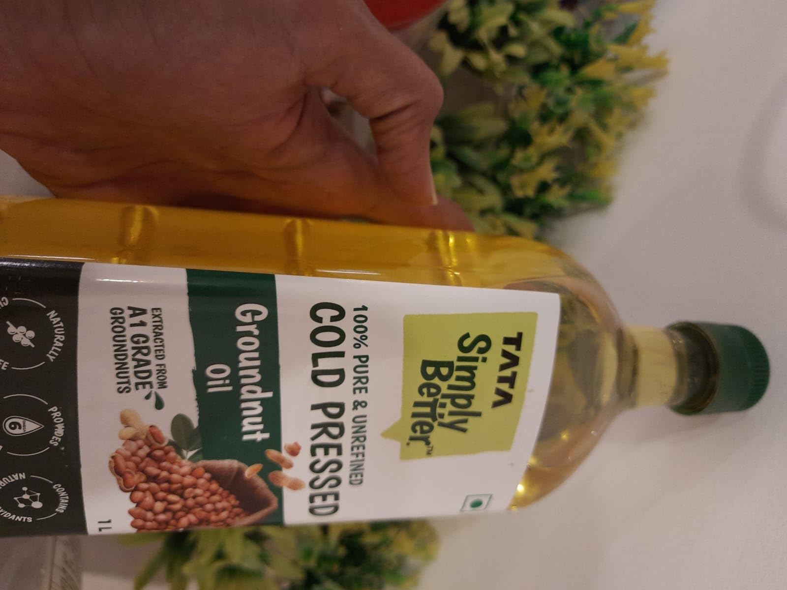 Tata Simply Better Pure and Unrefined Cold Pressed Groundnut (Peanut