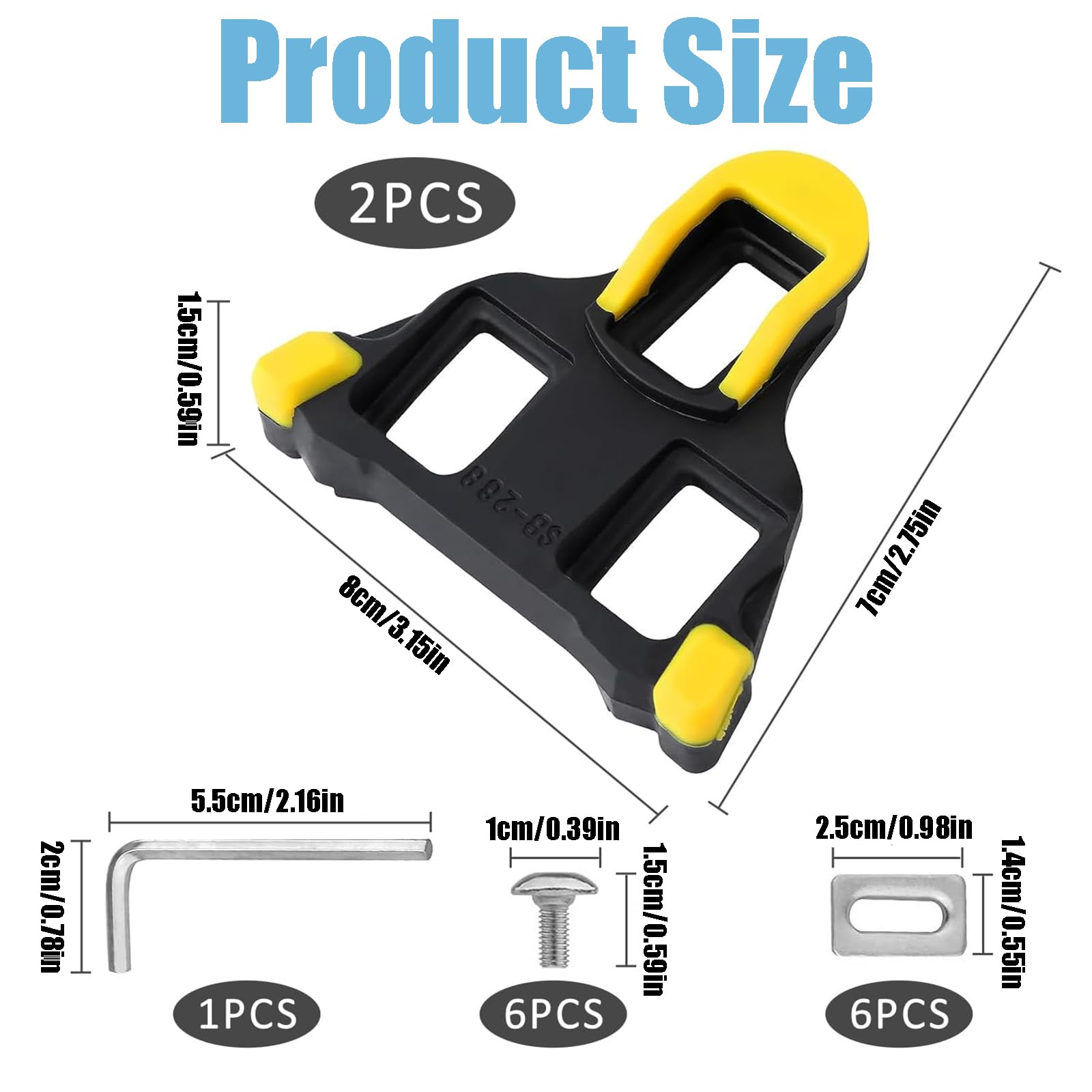 Calas de Bicicleta de Carretera SPD-SL 2 PCS Antideslizantes Compatibles