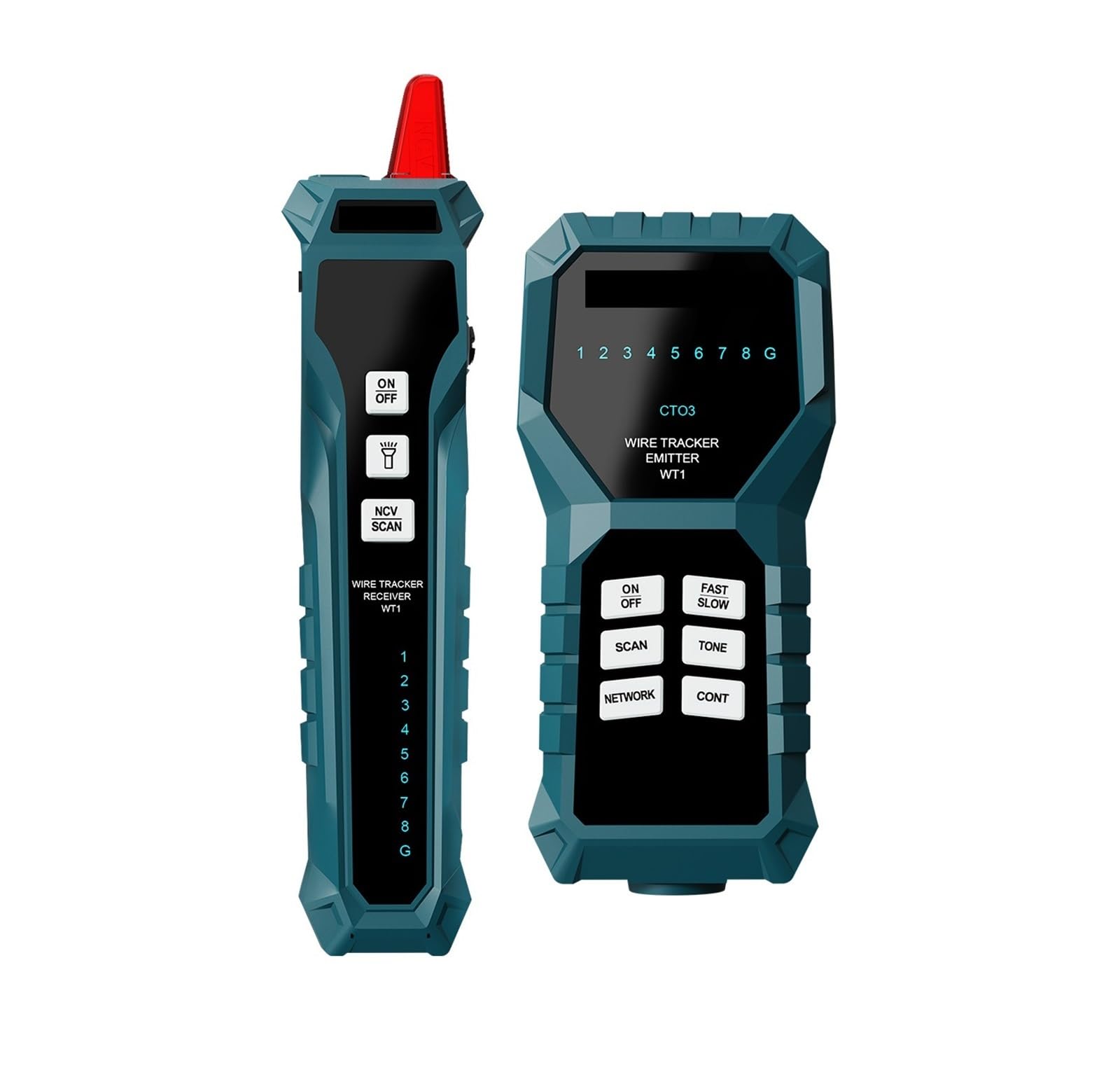Rastreador de cables multifunción, rastreador telefónicos, detector tóner, localizador líneas, comprobador red Pruebas de transmisión