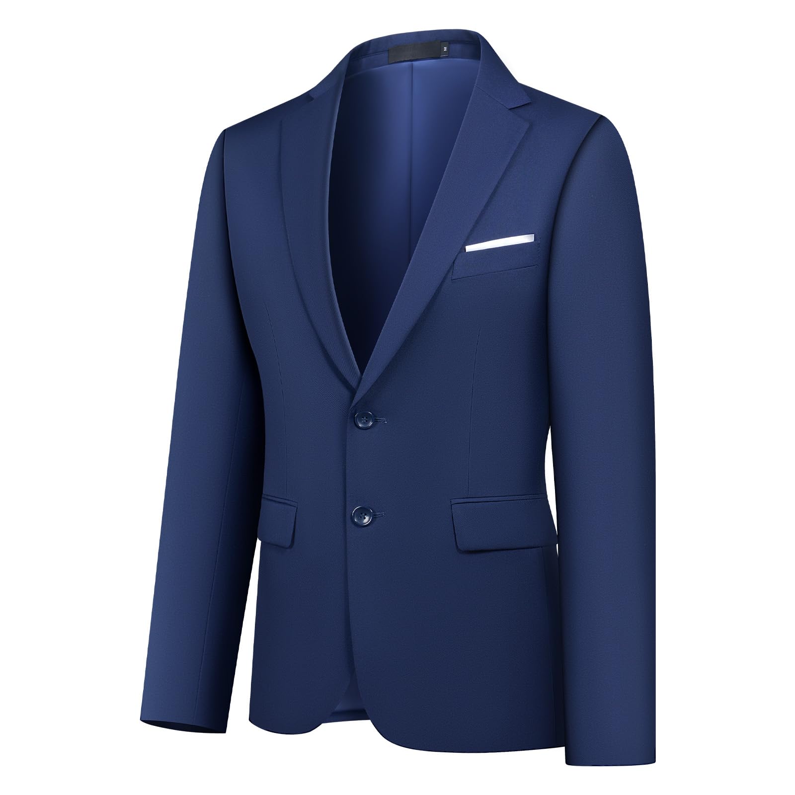 Traje para Hombre de 2 Piezas de Color Liso con Dos Botones de Trabajo Business Vestido Slim Fit (Blazer + Pantalones)