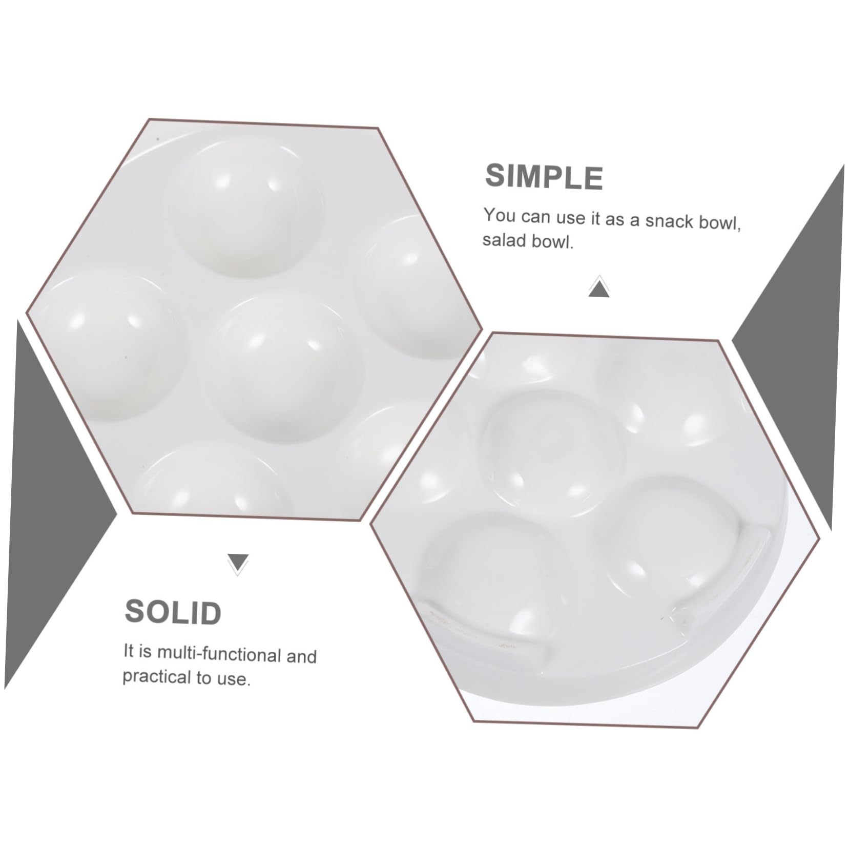 SOIMISS 4 piezas Platos de para Escargot con Asas Dobles Resistentes al Horno hasta Alta Temperatura de Unidades para Caracoles Mariscos y Aperitivos