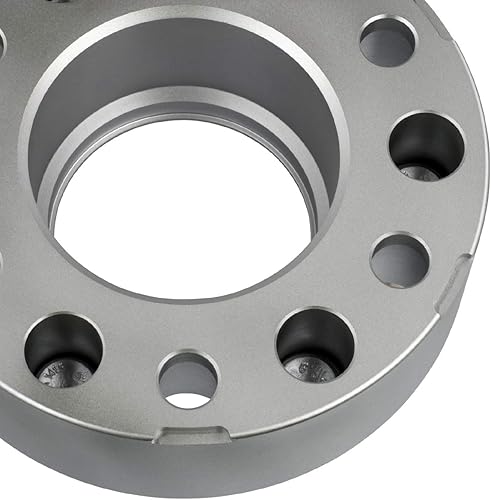 Miniatura 7 de 6 espaciadores céntricos Supreme Suspensions para ruedas, de 5.3 pulgadas con labio y bulones roscados M14 (2), Plateado 4 piezas