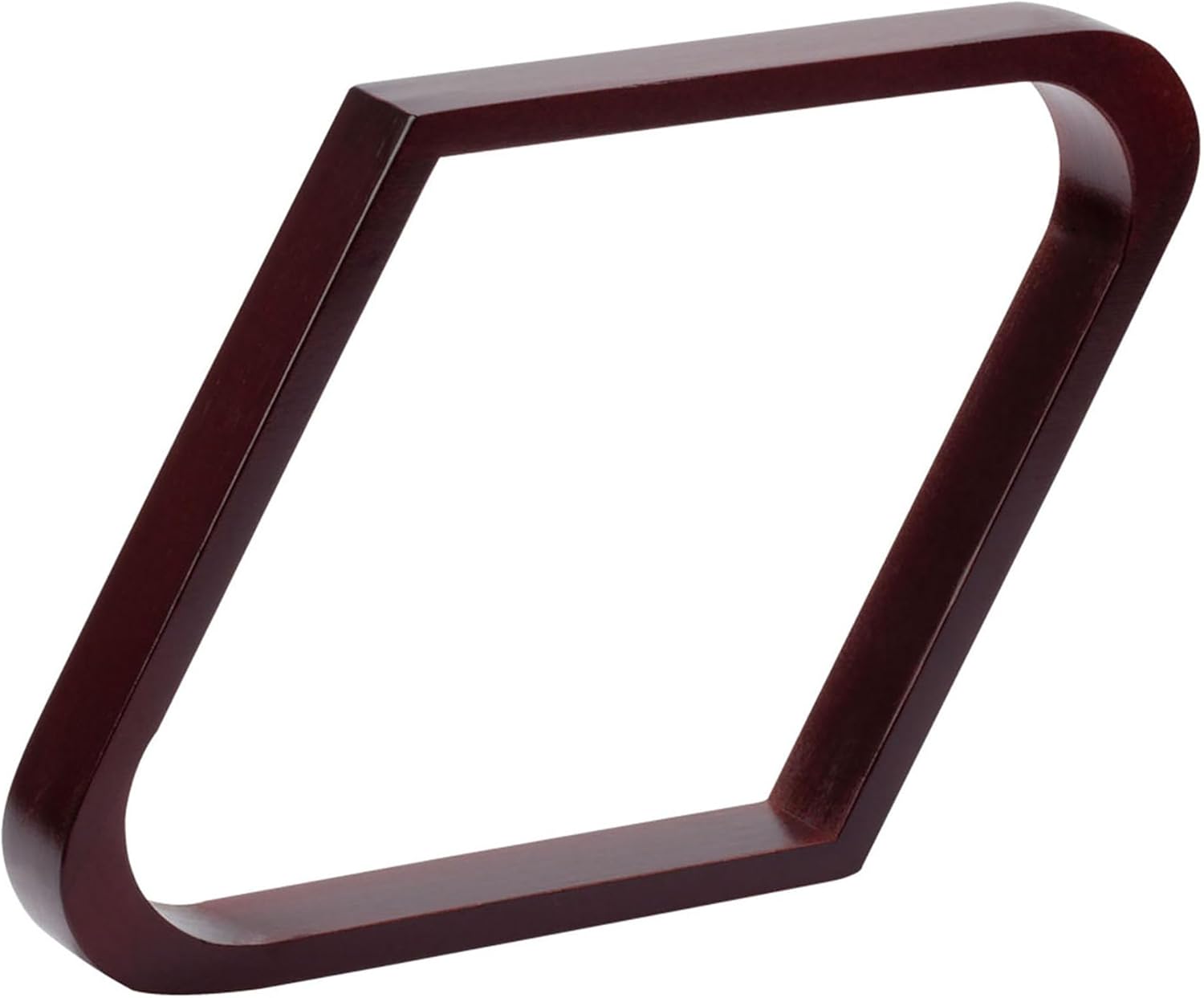 GSE Games & Sports Expert Solid Wood Billiard 8-Ball Triangle / 9-Ball Diamond Pool Ball Racks for 2-1/4" Pool Balls, Pool Table Accessories Mahogany 9-Ball Diamond Rack