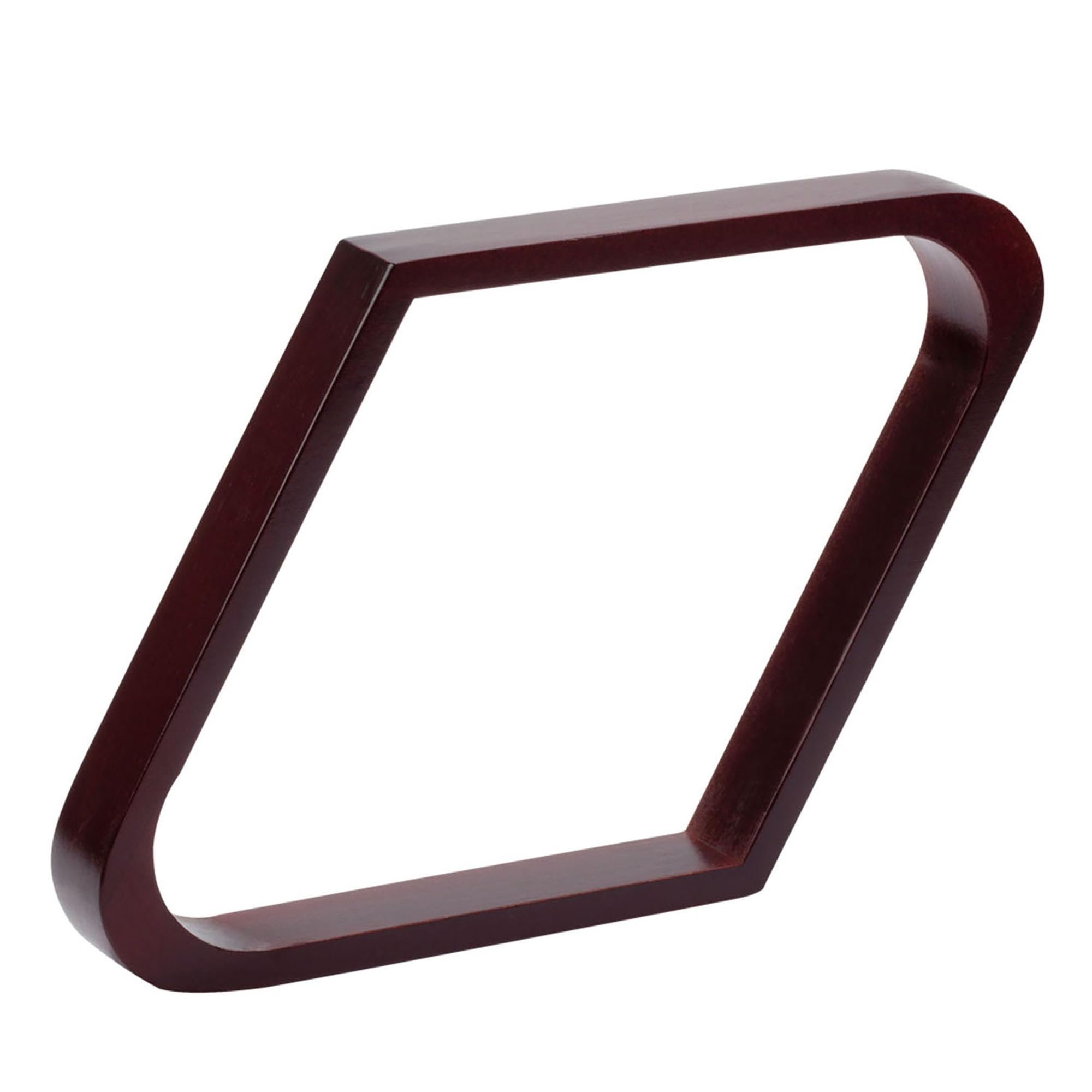 GSE Games & Sports Expert Solid Wood Billiard 8-Ball Triangle & 9-Ball Diamond Pool Ball Racks (Mahogany - 9 Ball Diamond)