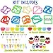 FUNGYAND Sandwich Cutter Set, All in One Bento Box Complete Supplies and Accessories Kit Includes Sandwich Bread Cutters, Fruit Cutter, Animal Food Picks, Silicone Cups