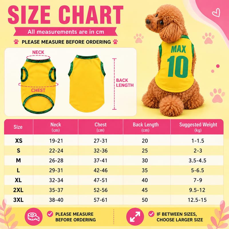 Camisa Personalizada para Perro Cachorro con Tema Nacional (Brasil, XL)
