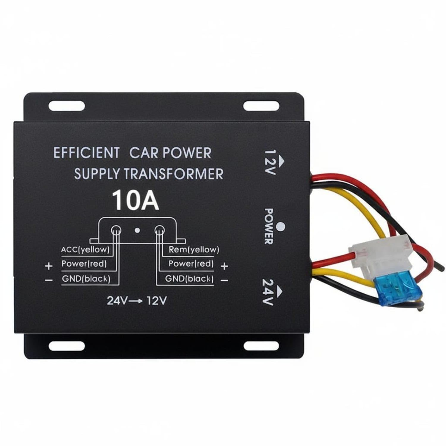 Overload Protection 24V to 12V Step-down Converter Stable Performance 24V to 12V Voltage Reducer Easy Installation Truck Voltage Reducer Auto-Recovery Function for Bus Drivers, Trucks, Buse-image-34