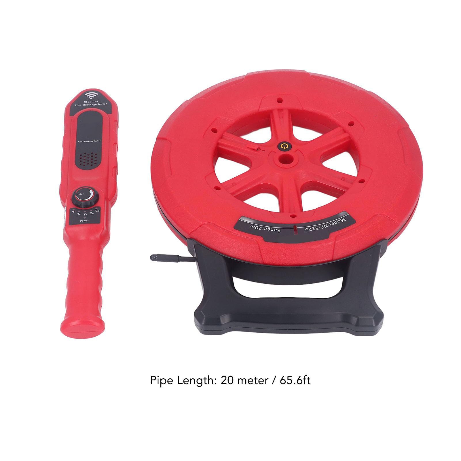 Detector de Obstrucción de Tuberías, 7 Sondas Localizador de Bloqueo de Obstrucción de Tuberías Subterráneas Escáner de Pared NF‑5120