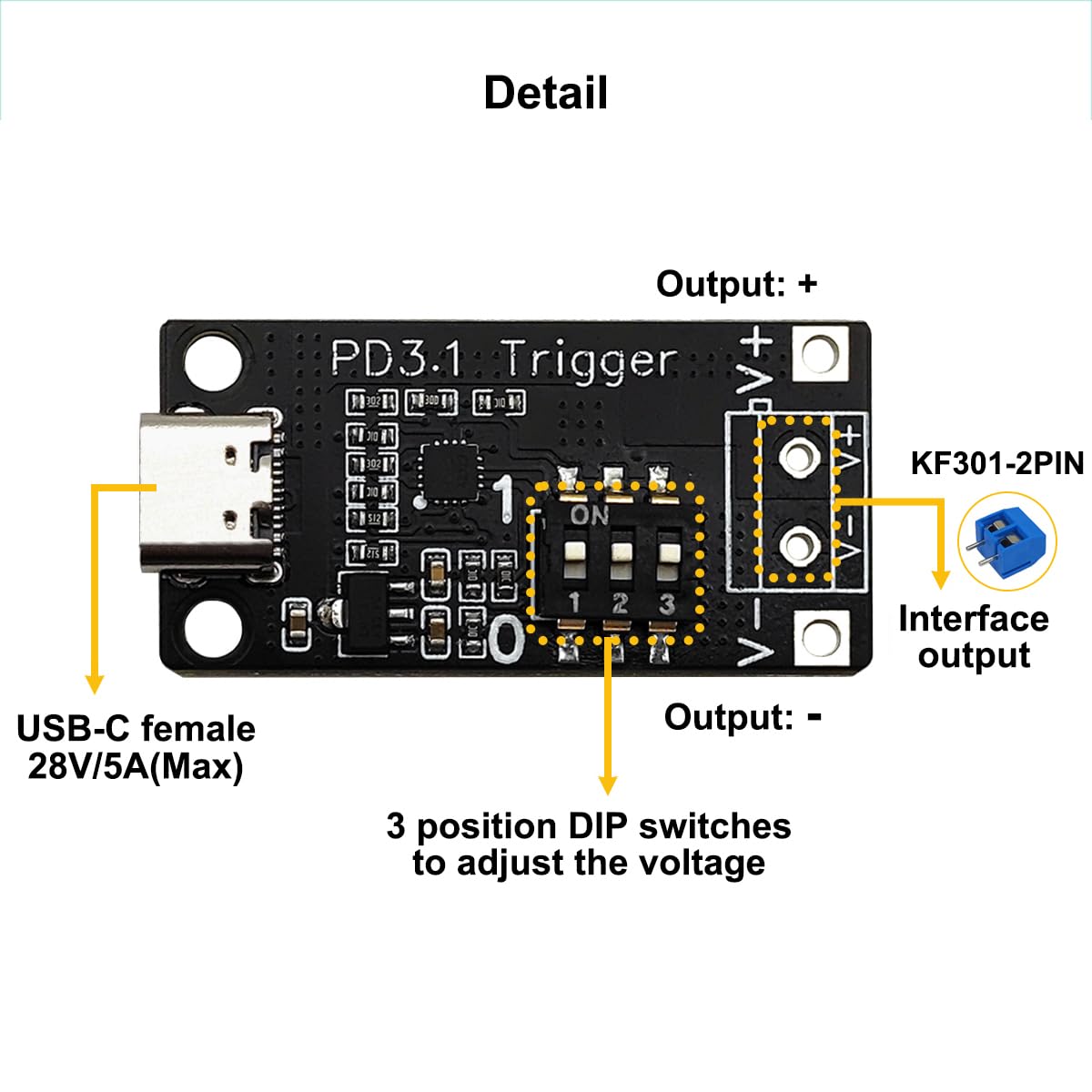 Electronics DIY Power Module 8PCS - PD3.0/QC Fast Charge, Adjustable 9V ...
