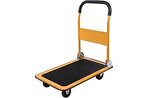 LEADALLWAY Foldable Push Cart Platform Cart