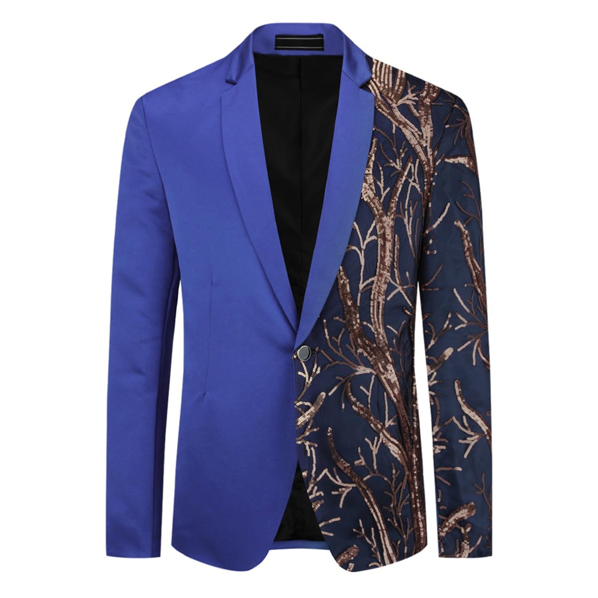 Allthemen Veste de Smoking Costume Homme Brillant de Mariage avec Un Bouton