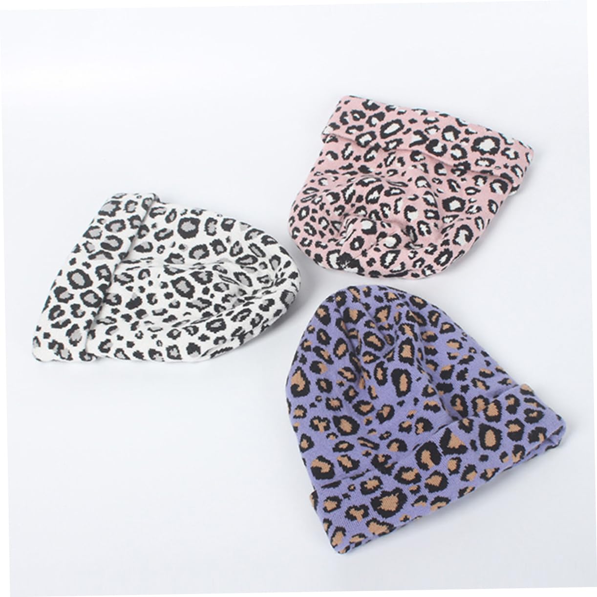 PRETYZOOM Knit Hat Women's Hat Beanie Cap Leopard Pattern Comfortable Warm One Size for Girlfriend/Family