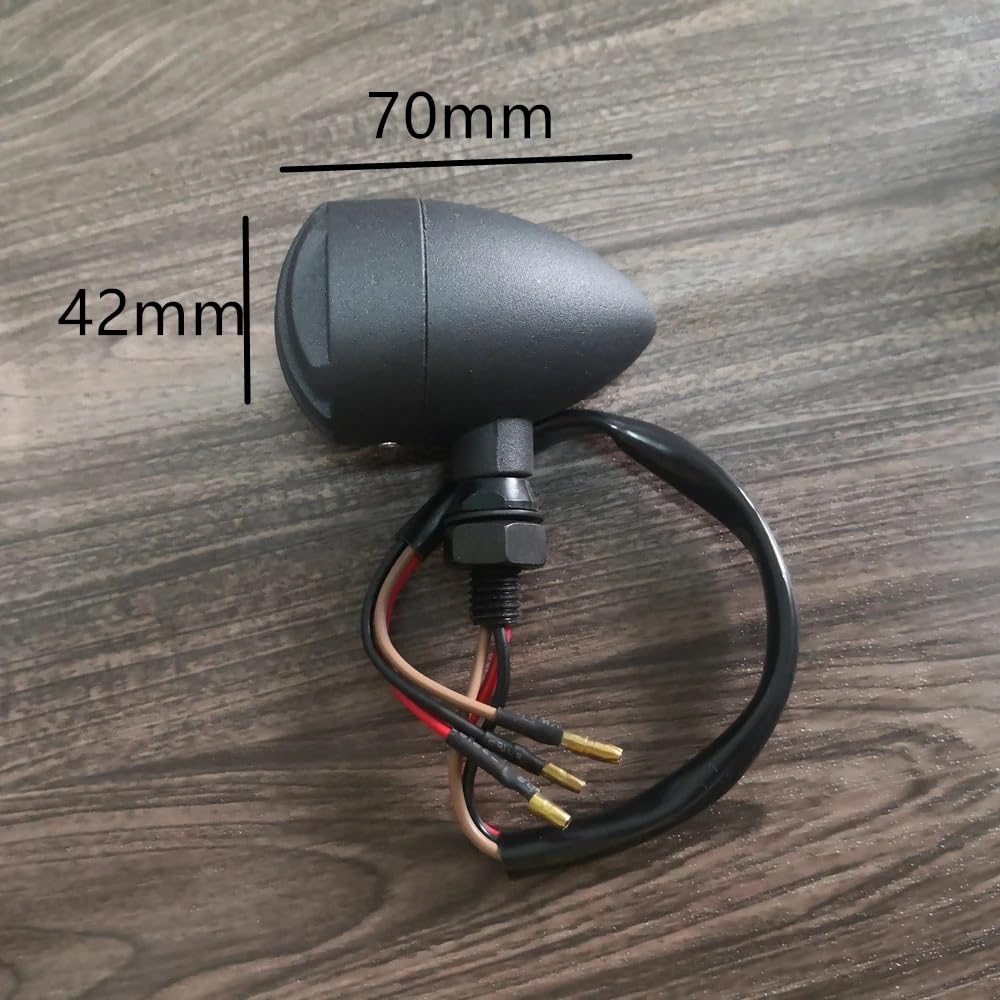 Moto Indicateur Lumineux Clignotants Clignotant de Moto Vintage, Lampe Clignotante, Course café pour CG125 pour GG125 pour GS125 pour GN125