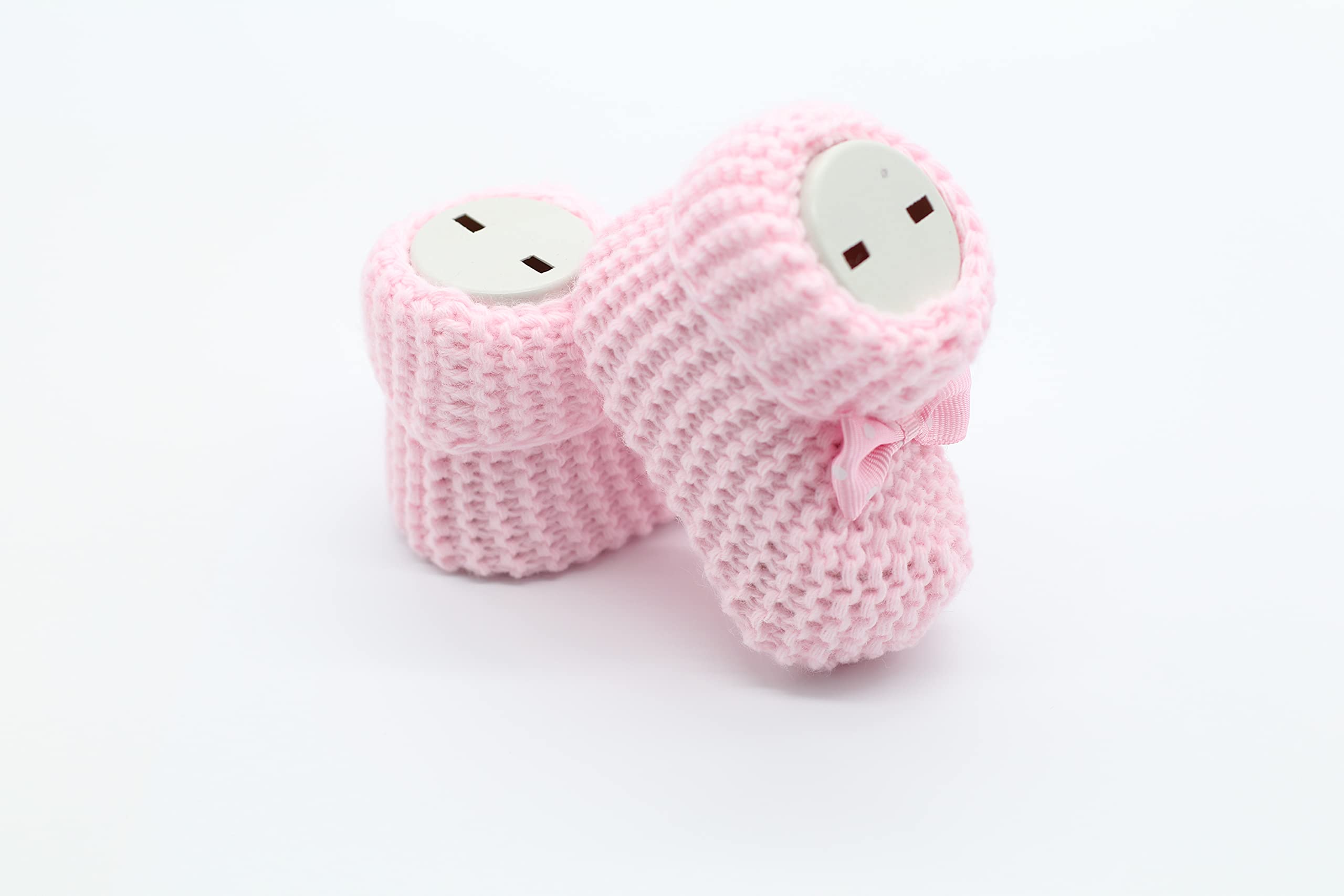 Weiche Babyschuhe gestrickt, Babychucks Unisex Strickschuhe, warme gehäkelte Stricksocken Patik für Neugeborene 0-6M