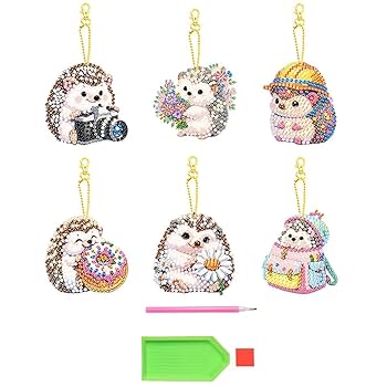 在庫なし　キーホルダー　ハリネズミ　【ギターハリちゃん】　ハンドメイド 在庫なし キーホルダー ハリネズミ 【ギターハリちゃん