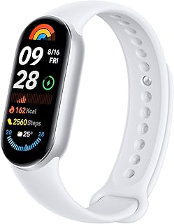 Xiaomi Smart Band 9 Health & Fitness Tracker, 60Hz Refresh Rate 1.62" AMOLED Display, 21-Day Battery Life, 150+ Sports Mod...