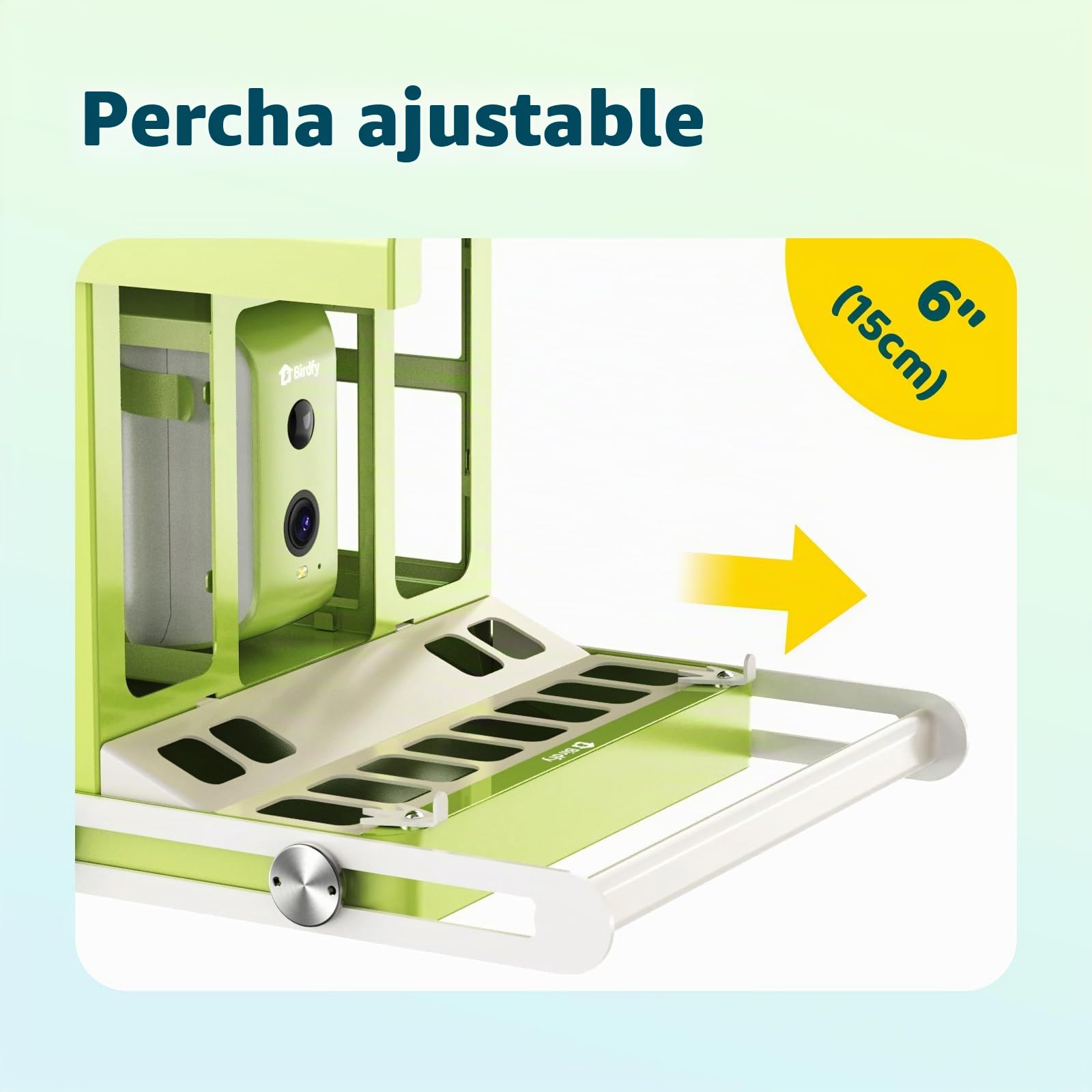 Birdfy Metal Comederos para Pajaros con Camara para Observación de Aves en Vivo, 1080P inalámbrico Bird Feeder con Visión Nocturna en Color, Notificaciones en Tiempo Real, Grabación Automática