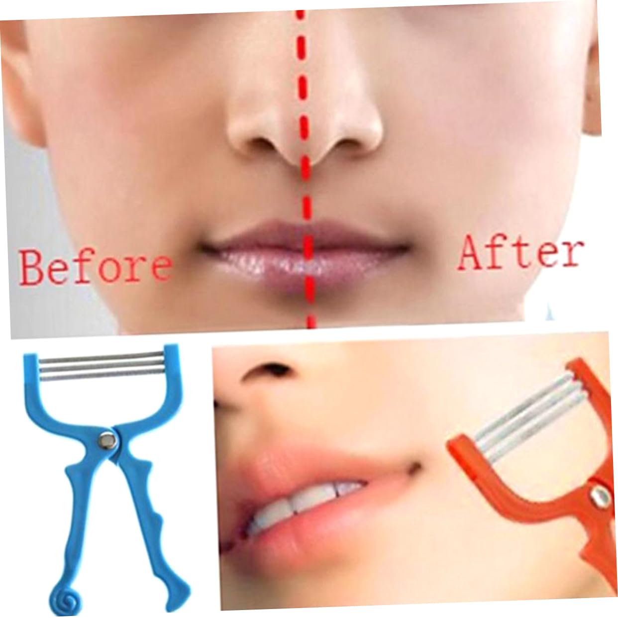 Outanaya Facial Hair Removing Spring Face Epilator for Women Portable Hair Remover Smooth Makeup Tool