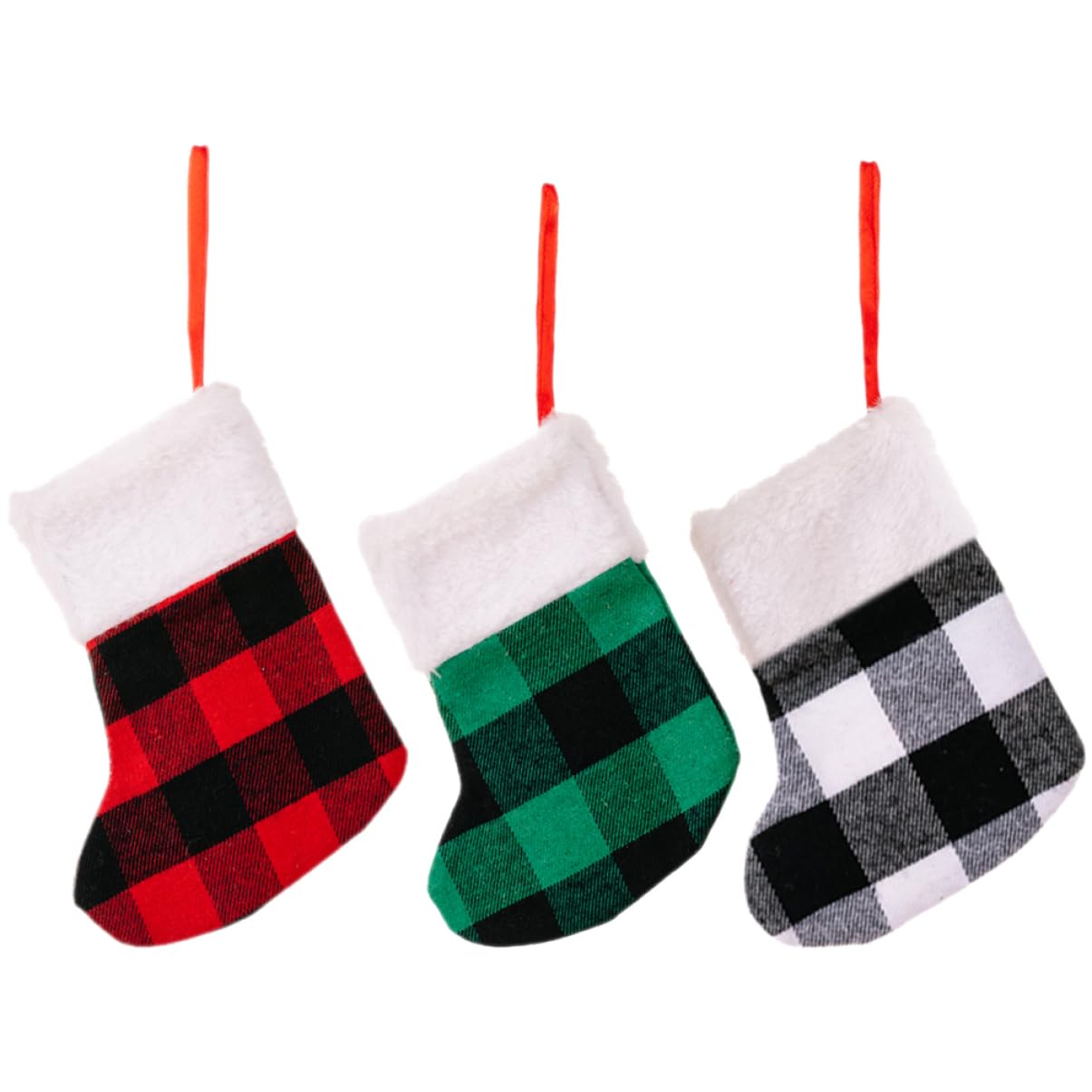 Amosfun 5 Sätze Cartoon-strumpfbeutel Weihnachts Party Weihnachtsbaumdeko Kaminsims Weihnachtsstrümpfe Weihnachtsbaum Strümpfe Weihnachtstüten Mit Süßigkeiten Christbaumschmuck 6 Stück * 5