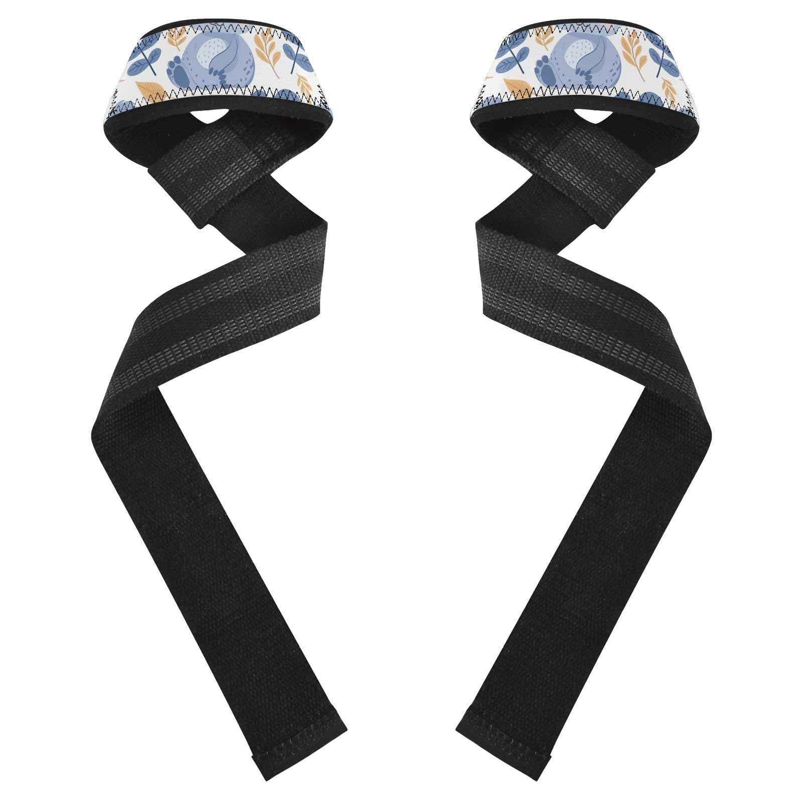 Nander Cute Koala Wrist Straps for Weightlifting,Lifting Straps with Neoprene Cushioned Wrist Padded and Anti-Skid Silicone for Strength Training,Bodybuilding,Deadlifting