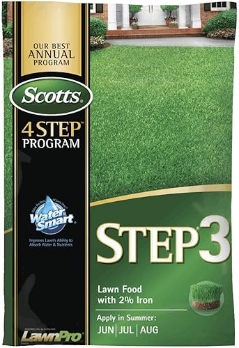 Scotts 33040 Step-3 Alimento para césped con 2% de hierro, cobertura de 5000 pies cuadrados