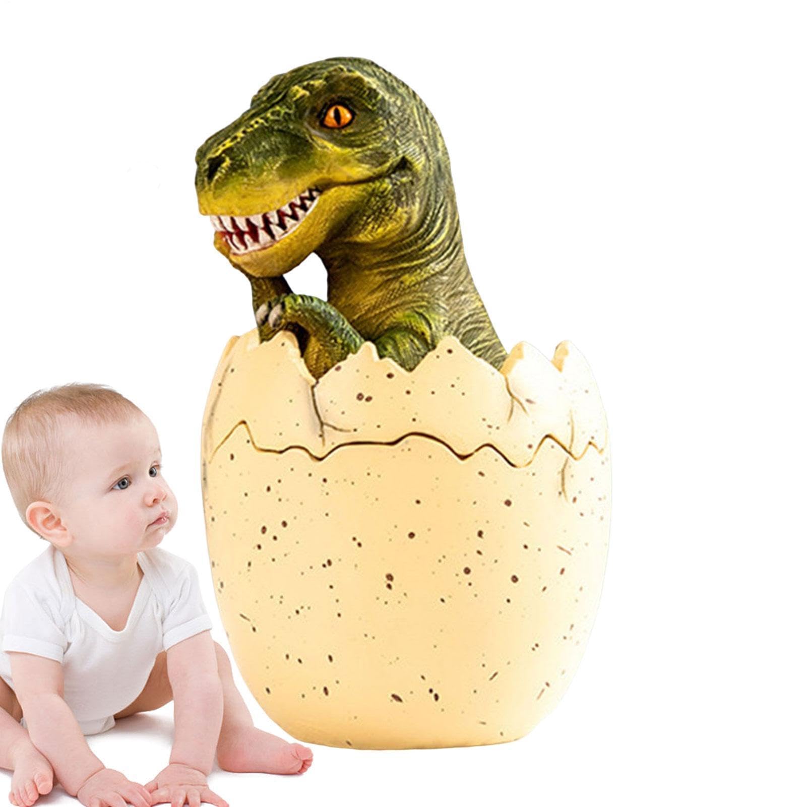 Boîte à dents de lait en bois vert : organiseur Tricératops pour souvenir de naissance