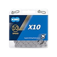 Vista 4 de KMC X10-116L, NP/BK Cadena de bicicleta de 10 velocidades