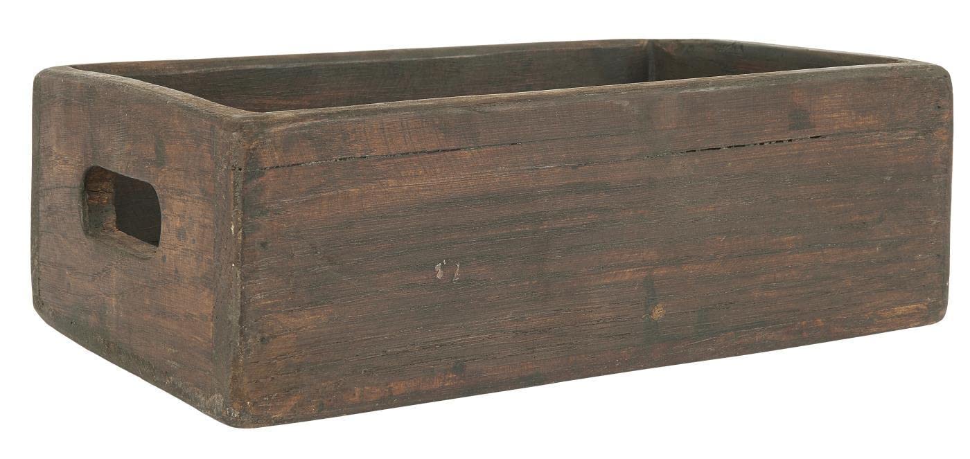 Ib Laursen Holzkiste mit Griffen UNIKA Kiste 30cm Aufbewahrungskiste Ordnungsbox