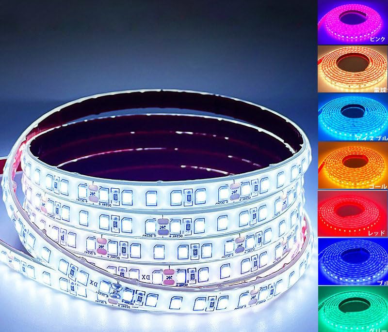 Amazon.co.jp: 車用ledテープライト 24v 間接照明 LEDテープ巻 1M/120