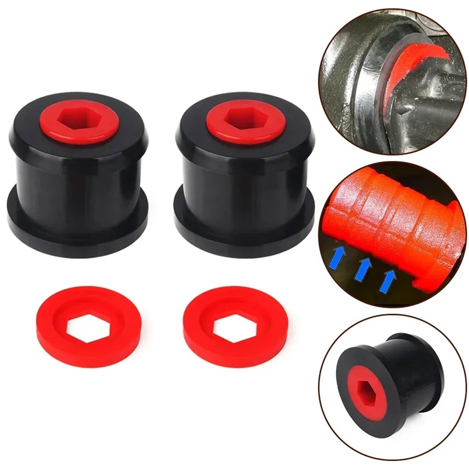 2 szt. Tuleja zawieszenia dla Mini dla Cooper R50 R52 R53 R55 R56 R57 R58 R59 zestaw przedniego wahacza tylnego tulei