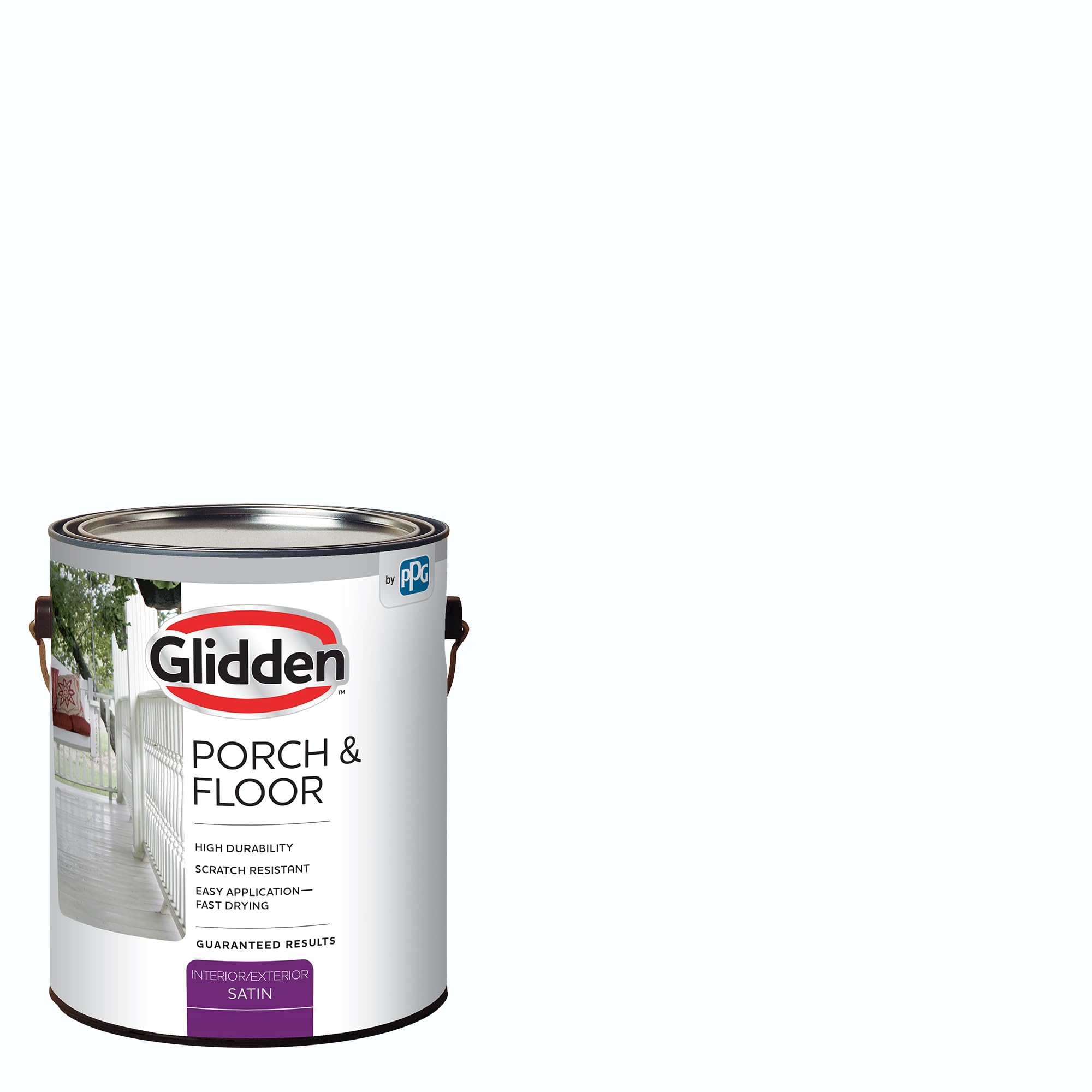 Glidden Porch and Floor White Satin Paint