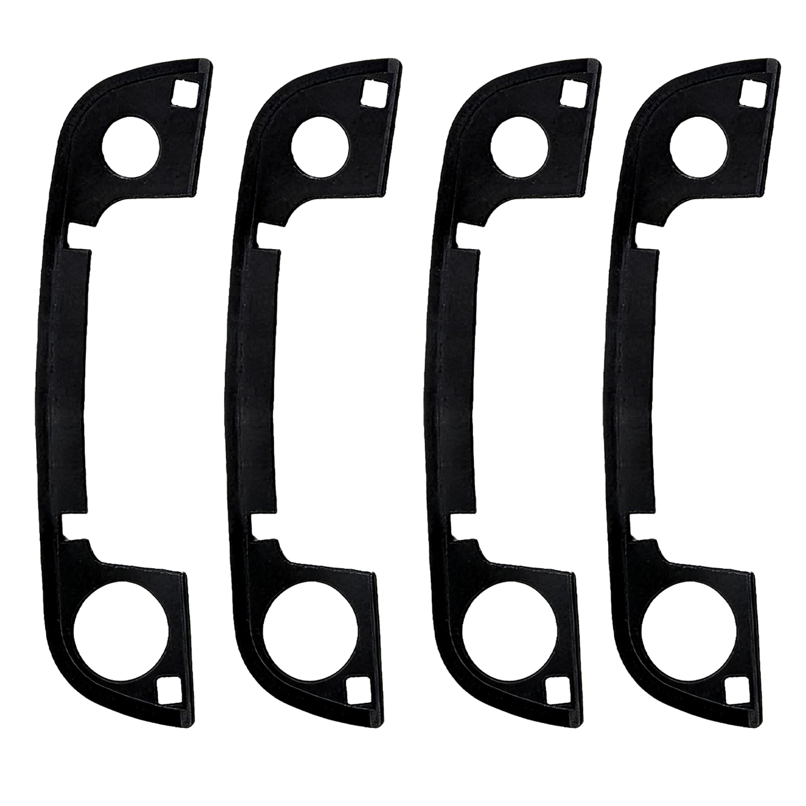4PCS Door Handle Gasket Replacement Fit for BMW E36 E34 E32 Z3 3 5 7 Series Front and Rear Automotive Exterior Door Handles Seals Rubber Black