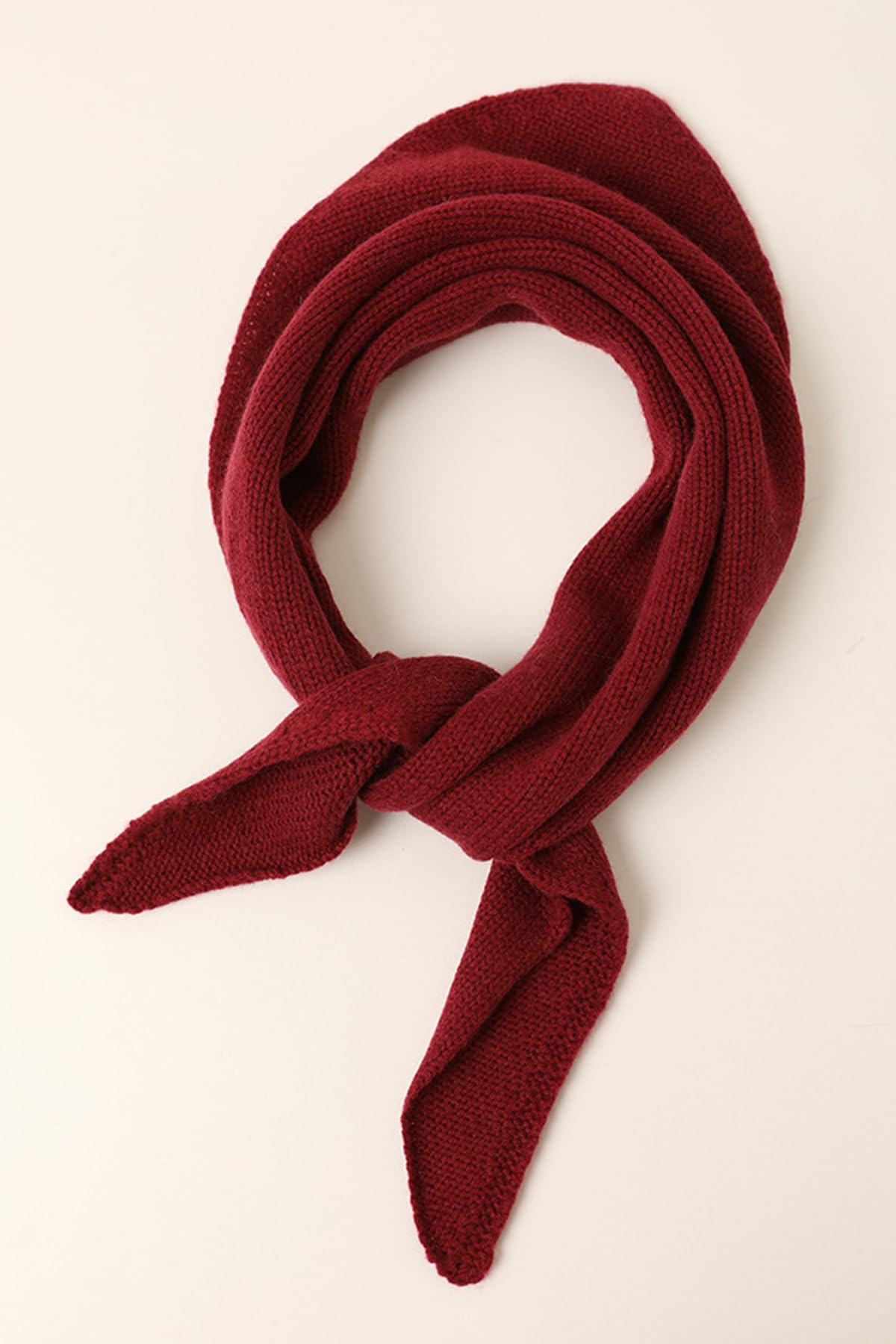 YUONNY Triangular Bufanda Chal de Punto para Mujer, 30% Cachemira y 70% Lana, Otoño Invierno Calentador de Cuello Suave y Cálida, Pequeño Estola Wrap Color Sólido Triángulo Bufanda, Regalo