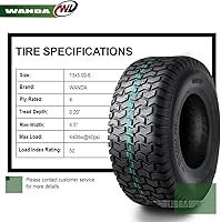 Vista 121 de WANDA One 18x7.50-8 Lawn Mower Cart Turf Tires P332 /4PR