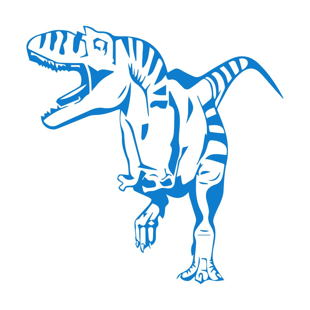 Tyrannosaurus Wall Stickers Cartoon Dinosaur Kids Bedroom Art Vinyl Wall Decal Boys Room Decoration Accessories Extra Large - 60x60cm