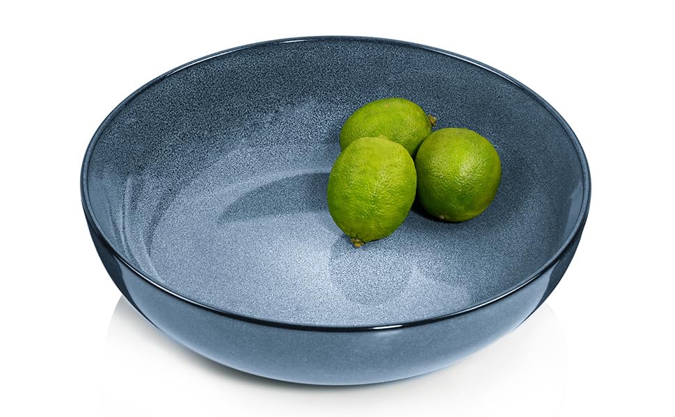 Sänger | Servierschale Darwin, Steingut Schale Handmade, Große Schüssel für Ost Gemüse und zum Servieren, Bowl Schüssel Groß Spülmaschinenfest, Schale zum Servieren 2 L | PREMIUM COLLECTION