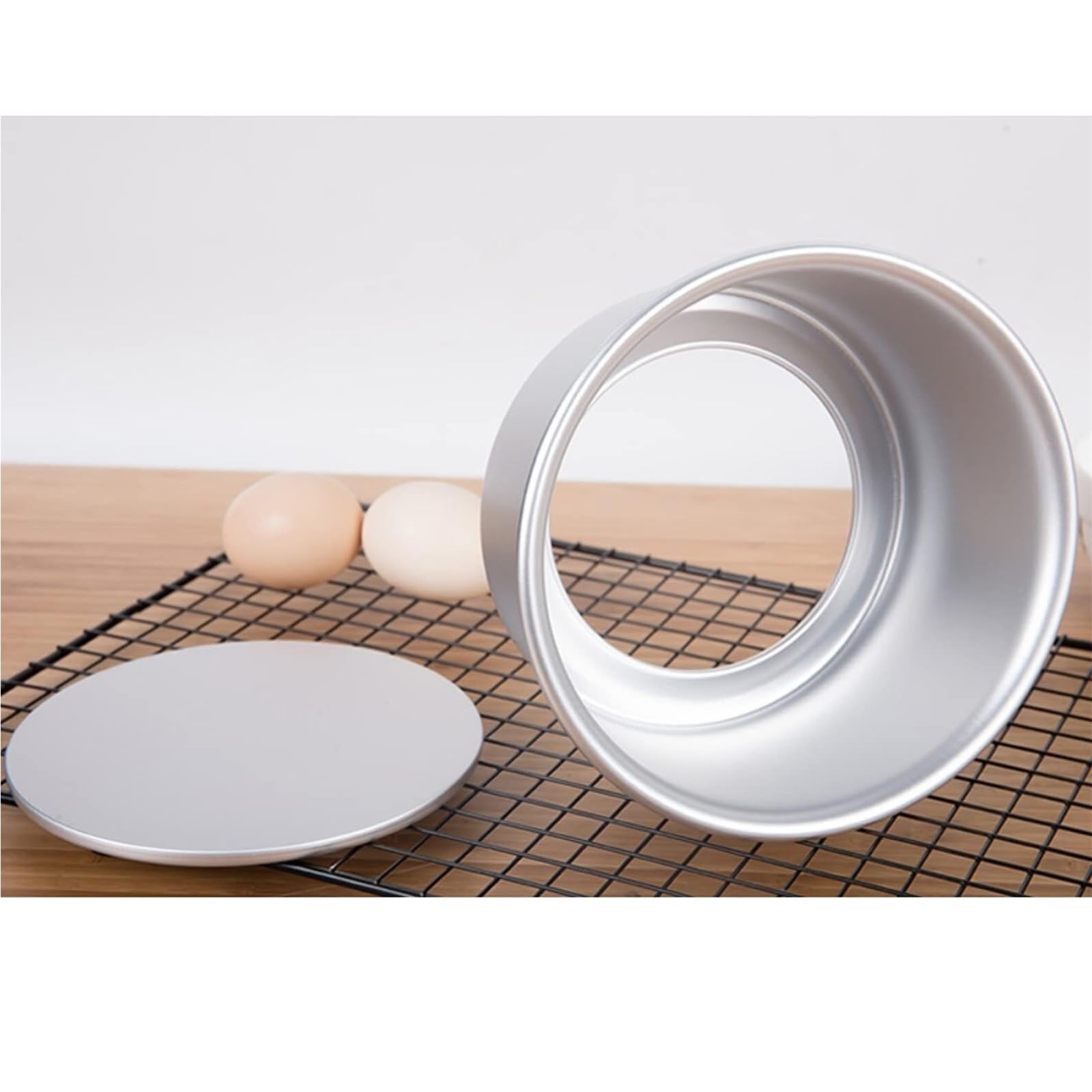 moldes reposteria Bandeja for hornear pasteles redonda, bandeja antiadherente for hornear pasteles, pan tostado, horno instantáneo, suministros for hornear fiesta en casa tarta(9inch)